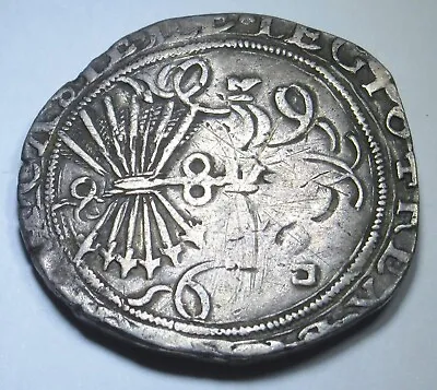 $408.95 • Buy 1400's-1500's Ferdinand & Isabella 4 Reales Spanish Silver Columbus Cob Coin