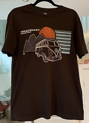 VW Volkswagen Camper Van Black Official Licensed T-Shirt Size Medium. • £10