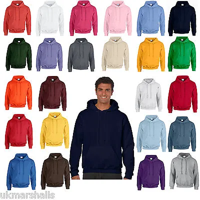 £15.29 • Buy Gildan Hoodie Plain New Blank Hooded Pullover Sweat Jumper Hoody 25 Colours 