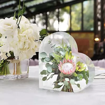 £14.99 • Buy 2Pcs Large Heart Deep Resin Moulds Round Bottom + Sharp Bottom Flowers Casting