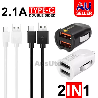 For Samsung Rapid Dual USB Car Charger USB-C S9 S10 S20 S21 S22 S23 Huawei OPPO • $7.95