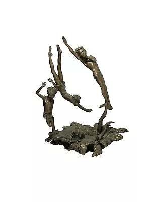 Mark Hopkins “Last One In” Bronze Sculpture Signed 1330/2500 C.1989 11.5” Tall • $899.99