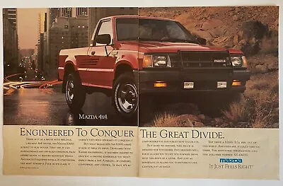 1989 Mazda B2600i Pickup Truck Ad - Conquer Divide • $6.99