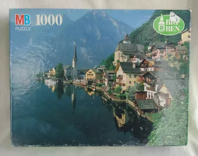 Vintage 1994 Milton Bradley 1000 Piece Jigsaw Puzzle Hallstatt Austria • $17.99