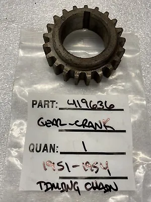 1951 To 1954 Packard Straight 8 Engine Timing Gear On Crank - 419636 • $18