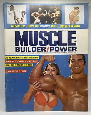 £102.34 • Buy Muscle Builder / Power Bodybuilding Magazine July 1969 Arnold Schwarzenegger