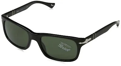 $129.99 • Buy Persol Men's PO3048S Sunglasses Glossy Black/Crystal Green 55mm