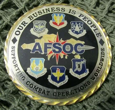 Us Air Force Usaf Afsoc Air Commandos First Sergeant Challenge Coin #2. • £49.99