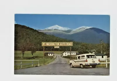 Vintage Postcard   NEW HAMPSHIRE    START OF MT. WASHINGTON  AUTO ROAD  UNPOSTED • $3