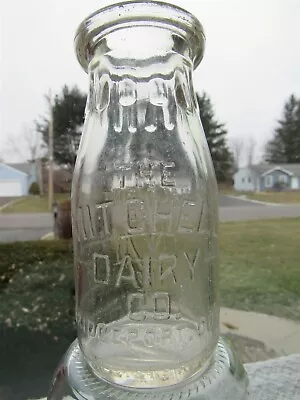 TREHP Milk Bottle The Mitchell Dairy Co Bridgeport CT FAIRFIELD COUNTY 1927 • $14.99