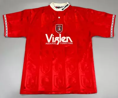 Charlton Athletic Home Shirt Jersey 1996-1998 Quaser Size L Large • £249.99