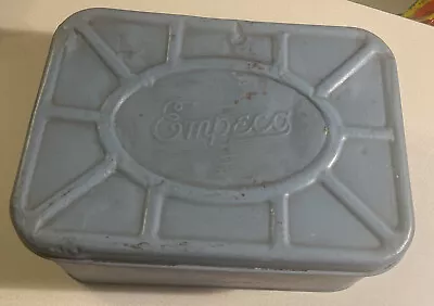 $33.35 • Buy Vintage Baby Blue Tin Bread Box Kitchen Decor Metal Empeco