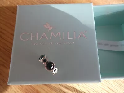 Chamilia 925 Sterling Silver Green Bracelet Charm  - In Box • £2.99