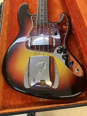 1965 Fender Jazz Bass Vintage L-series Sunburst W/ Case 4 String Bolts 4 Bolt • $1