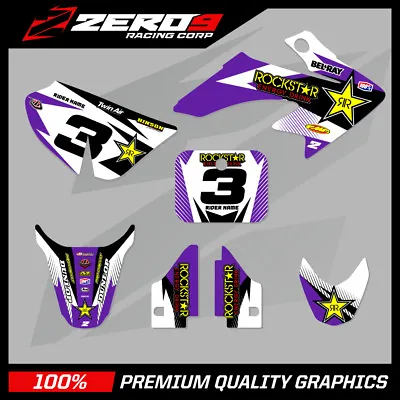 Honda Crf 50 Motocross Graphics Mx Graphics Kit Decal Kit Rockstar Purple White • $95.71