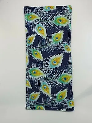 Handmade Wheat Eye Pillow Gift - Peacock Feather Print - Yoga - Relaxation  • £6.99