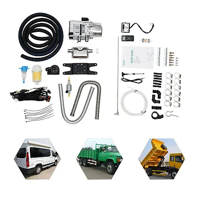 12V Diesel Water Heater Kit Fit For RV Cars Heat Conduction Coolant Heating 5KW • $310