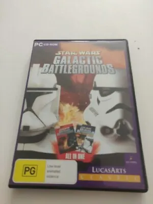 £6.90 • Buy Star Wars Galactic Battlegrounds Saga For Windows Pc Cd Dvd  2 Discs Included