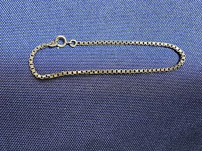 Grandma Grabe's Beautiful Vintage 925 Sterling Silver Box Chain Bracelet • $0.75