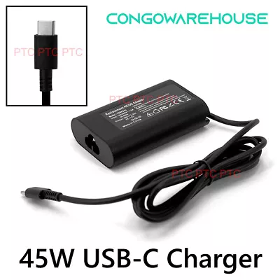 Dell 45W USB-C  Type-C Laptop Charger XPS 13 9350 9360 9370 9380 9300 9365 7390 • $35.85