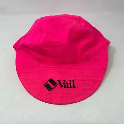 Vintage Vail Colorado Hat Neon Pink Ski Snowboard Mountain Town By Lynn • $16.16