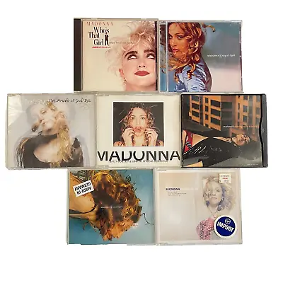 7 MADONNA CDs Singles Imports Albums American Pie Nothing Really Matters • $49.40