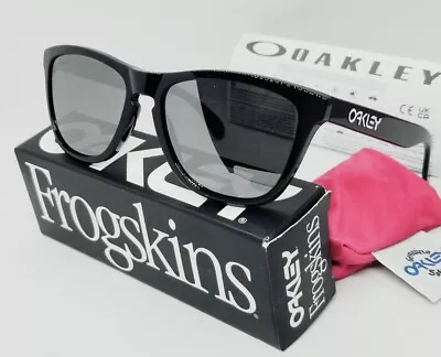 Oakley FROGSKINS Polished Black PRIZM Black OO9013-C4 Sunglasses NEW IN BOX! • $104.99