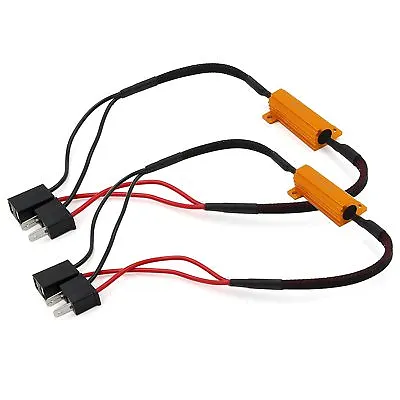 Alla Lighting 2x H7 6ohm Load Resistor LED Headlight DRL Fog Anti Flicking Error • $17.98