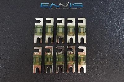 (10) 150 Amp Mini Anl Fuses Gold Plated Inline Afc Afs Blade Auto Holder Manl150 • $12.95