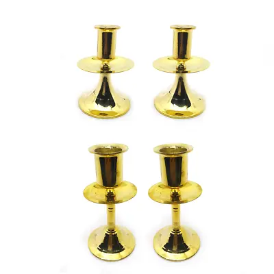 Brass Candlestick Holder Taper Illuminated Candles Beeswax Pillar Tea Light A • $38.76