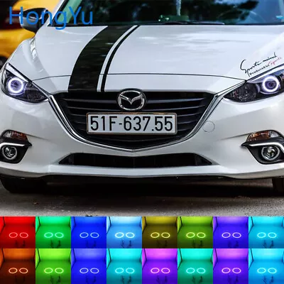 Multi-Color RGB LED Angel Eyes Halo Rings Kit For Mazda 3 Mazda3 BL M3 2010-2014 • $31.99