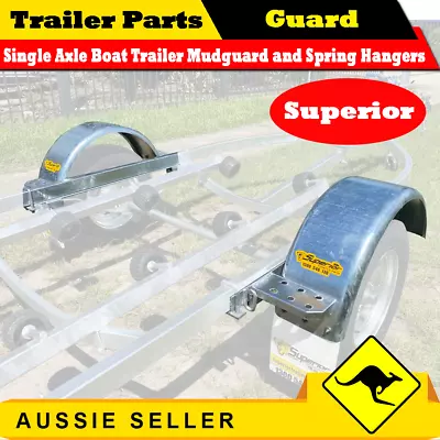 Superior Mud Guard Mount With Spring Hangers Suits  Jetski & Boat Trailer / Pair • $330