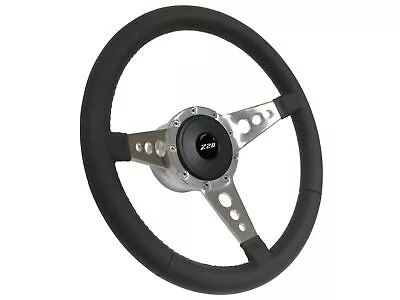 1969 -94 Chevy Camaro 9-Bolt Leather Steering Wheel Kit 3 Spoke-Hole IROC Z28 • $314.99