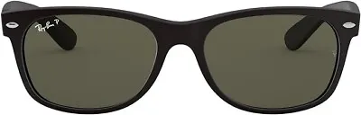 Ray-Ban New Wayfarer Sunglasses RB2132 - Rubber Black (52mm) • $130