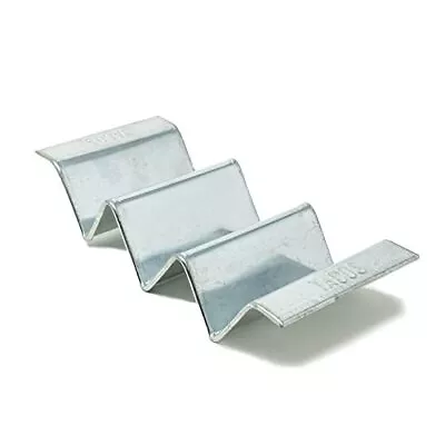 Taco Holder Stand Shell Holders Tray 3 Tacos Galvanized Steel With Handles 1 ... • $19.98