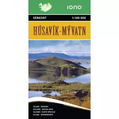 Iceland Husavik - Lake Myvatn Road Map With Tourist Info • £8.50