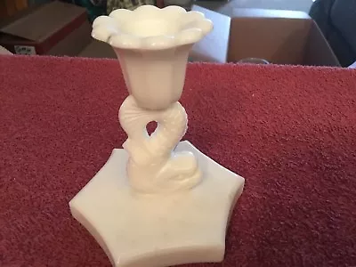 Milk Glass Candle Stick Holder  • $16.19