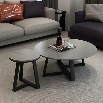 165 Lbs Load Modern Nesting Coffee Table & End Table Hall Center Furniture Gray • $109.98