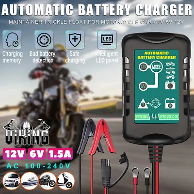 6V/12V Automatic Battery Charger Maintainer Motorcycle Trickle Float For Tender • $22.99