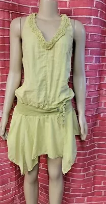Miss Sixty Made In Italy Vintage Sz S Green  Asymmetrical Womens  Dress #W3 • $179.10