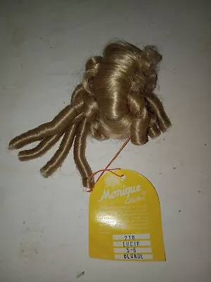 Doll Wig Size 5/6 Blonde Synthetic Hair • $10