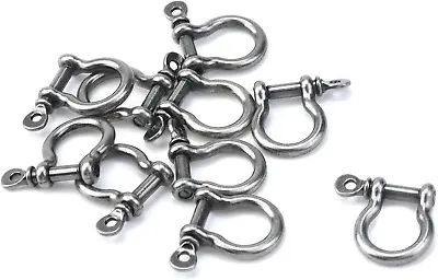 Semetall 10Pcs Metal D-Rings 15Mm Horseshoe Shape Key Rings Screw In Shackle U S • $11.83