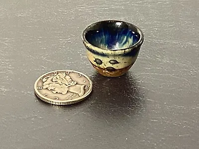 Vintage Doll House Miniature Flow Blue Bowl  • $7