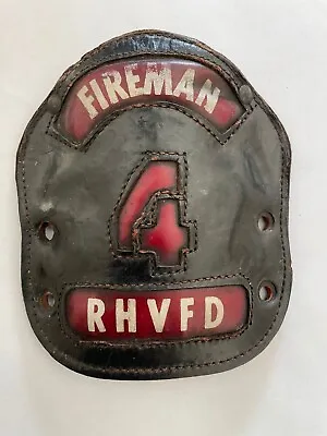 Fire Department Helmet Shield  RHVFD Fireman 4 MSA Co • $37.99