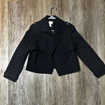 Chico's Blazer Black French Jacket Women’s Size 0 Boho Career- GORGEOUS • $22.47