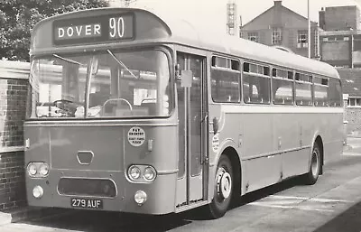 Black & White Photo Ex Southdown Leyland Leopard 279auf East Kent • £1