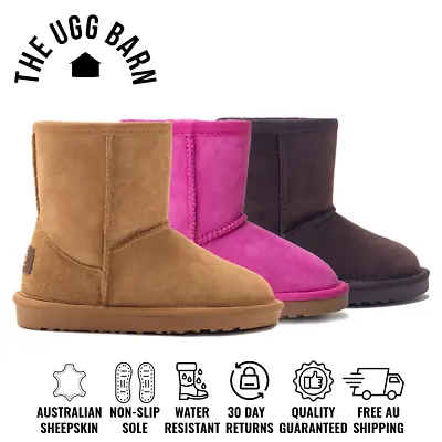 UGG Premium Sheepskin Kids Classic Boots | Water Resistant | Non-Slip | Boy Girl • $69