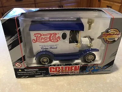 Golden Classic Die-Cast Vintage Pepsi-Cola Truck Gift Bank NIB • $14