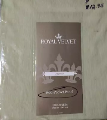 JCP Royal Velvet Rod Pocket Curtain Panel Lantana Italian Cyprus 50 X95  • $19.99