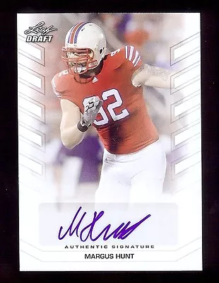 MARGUS HUNT 2013 Leaf Draft - Cincinnati Bengals - SMU Mustangs AUTOGRAPH RC • $7.95